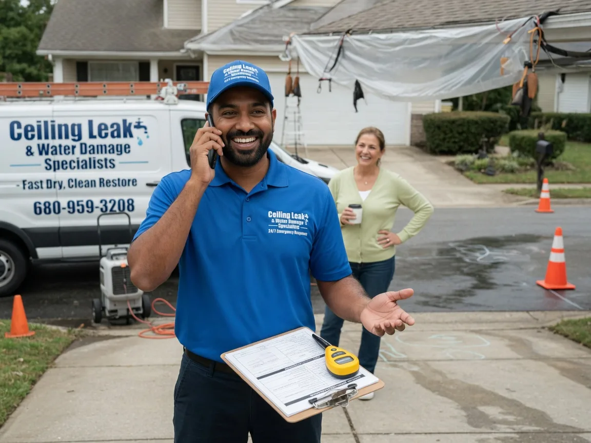 Ceiling Leak Cleanup Union Bridge, MD FAQs